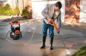 Generac SpeedWash Pressure Washer in action